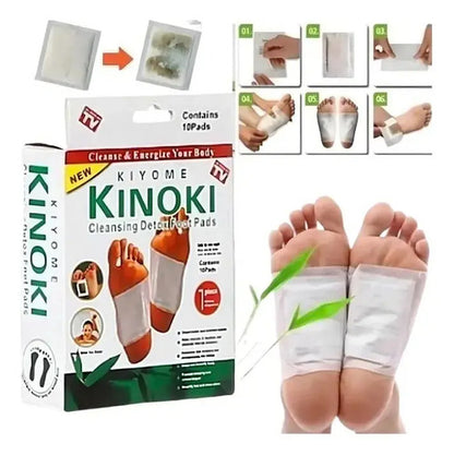 10 Parches Desintoxicantes Kinoki Pies Cansancio Febo