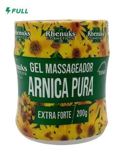 Gel Masajeador Arnica Pura Extra Fuerte Piernas Columna Pecho Tipo De Envase Pote
