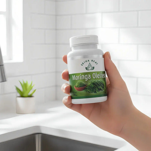 Moringa 120 Cápsulas Sabor Neutro