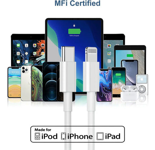 Cable De Carga Usb-c Apple (2 M) Original Blanco