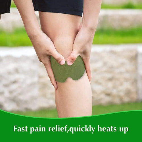 20 Parches Para Aliviar El Dolor Rodilla - Cuello - Hombro Marrón Oscuro