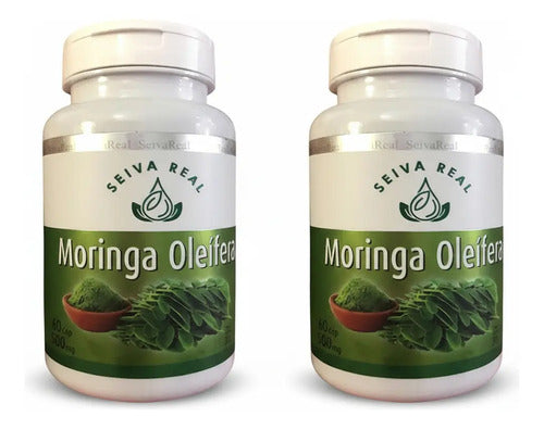 Moringa Oleifera Seiva Real 60 Cápsulas 500mg Natural Neutro