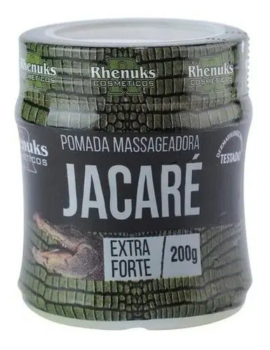 Pomada Gel Para Cuerpo Rhenuks Cosméticos Masajeadora Jacaré En Pote De 200ml/200g