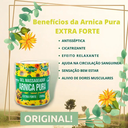 Gel Masajeador Arnica Pura Extra Fuerte Piernas Columna Pecho Tipo De Envase Pote