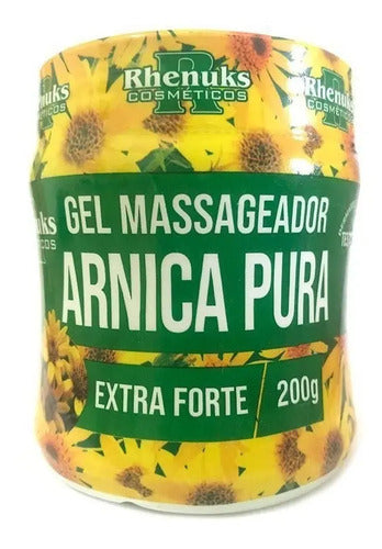 Gel Masajeador Arnica Pura Extra Fuerte Piernas Columna Pecho Tipo De Envase Pote