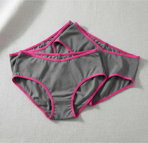 Kit X3 Bombacha Fitness Con Comprensión Alta Para Vientre