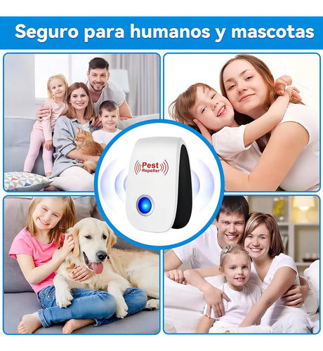 Pack De 6 Repelentes Ultrasónicos Xtwe Para Plagas, Silencioso Y Apto Para Mascotas