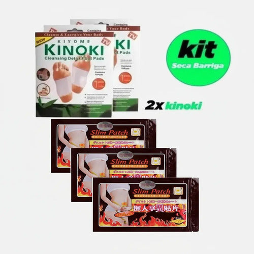 Kit Kinoki + Parche Slim Adelgazante Perder Grasa Reducir Neutra