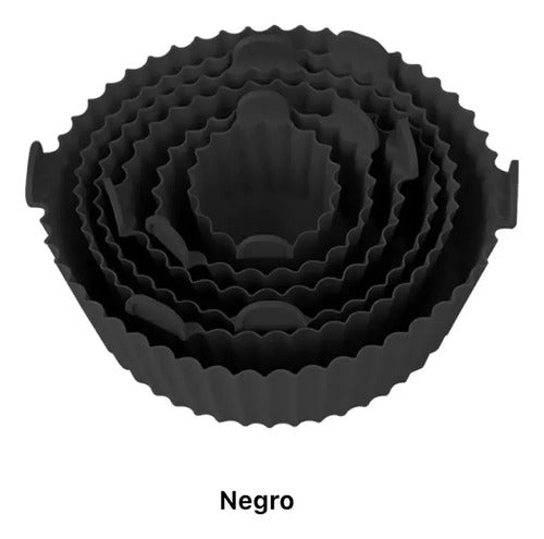 Kit De 6 Formas Silicona Para Air Fryer Reutilizáble