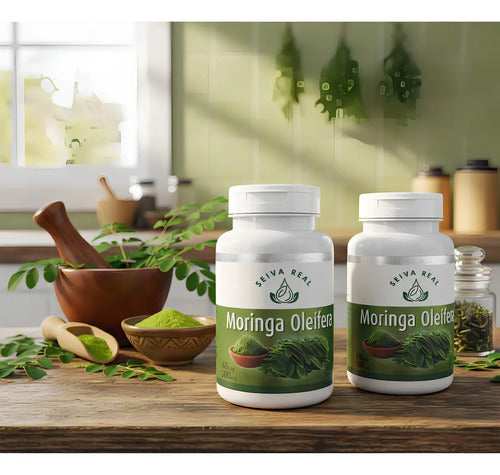 Moringa 120 Cápsulas Sabor Neutro