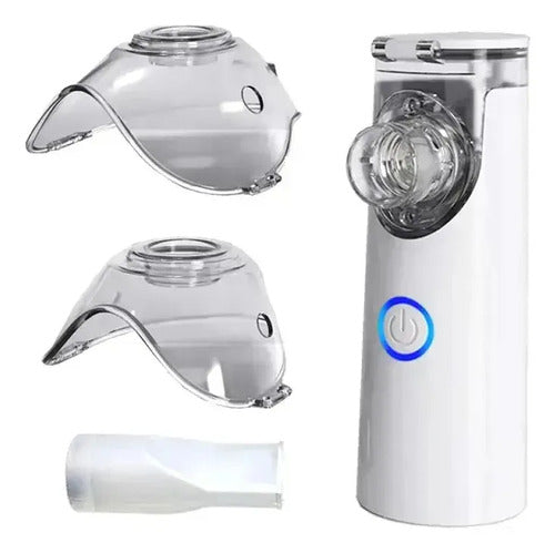 Inhalador Ultrasónico Portátil, Nebulizador Usb O Pilas, Color Blanco