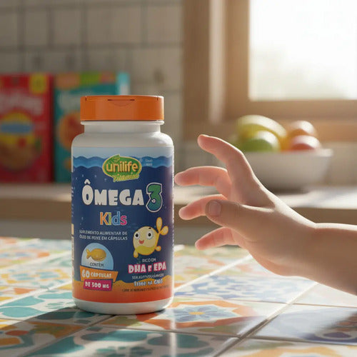 Omega 3 Para Niños, Ricas En Dha Y Epa Capsulas Blandas Sin Sabor