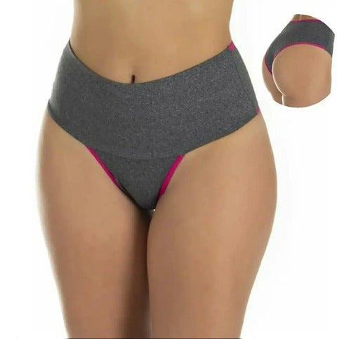 Kit X3 Bombacha Fitness Con Comprensión Alta Para Vientre
