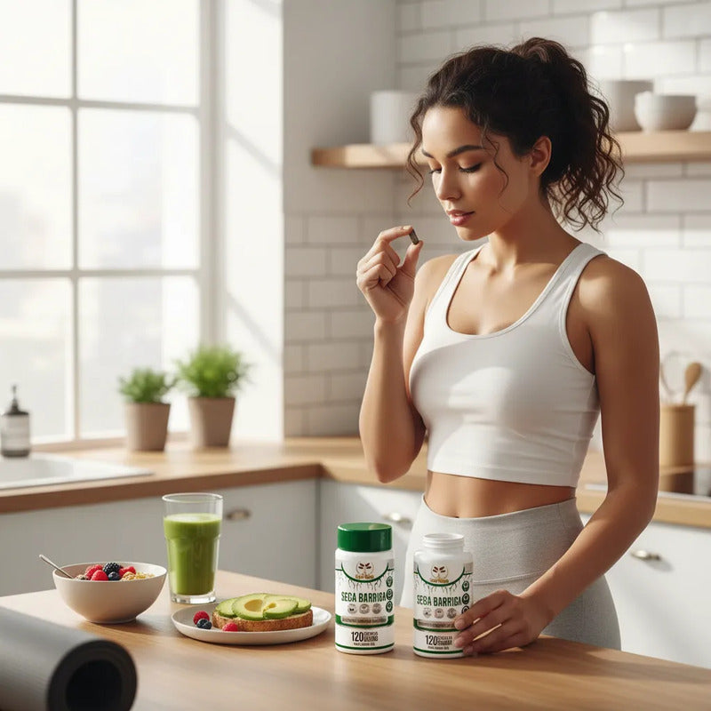 Seca Barriga 240 Cápsulas Con Colágeno, Acai Y Gojiberry Neutra