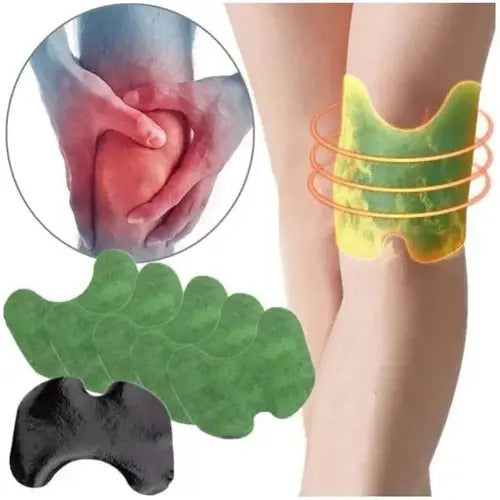 20 Parches Para Aliviar El Dolor Rodilla - Cuello - Hombro Marrón Oscuro