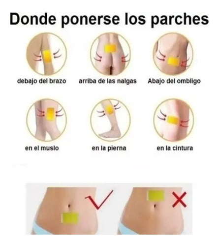30 Slim Patch Reductivo + 30 Parches Kinoki Desintoxicantes Aloe Vera