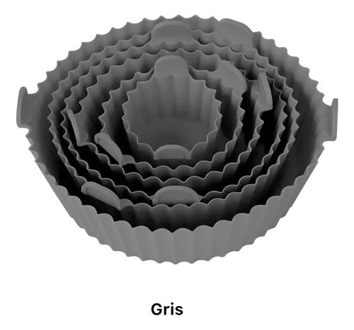 Kit De 6 Formas Silicona Para Air Fryer Reutilizáble