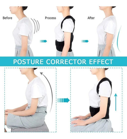 Corrector Postura Faja Dorsal Y Lumbar Espalda Ortopedica Talle Xl