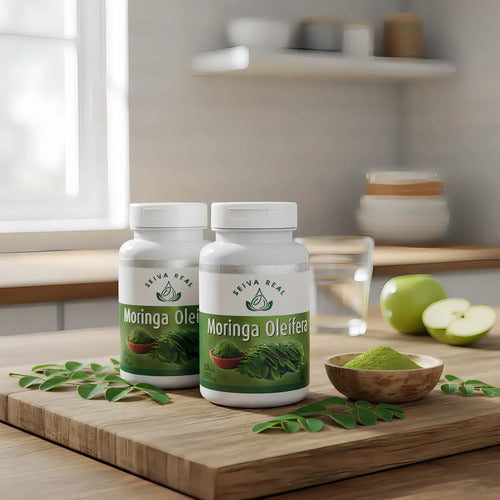 Moringa 120 Cápsulas Sabor Neutro