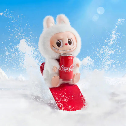 Llavero Sorpresa De Peluche Labubu Coca-cola Pop Mart Blanco