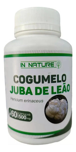 Hongo Melena De León - Kit 2 Frascos - 120 Cápsulas 500mg Neutro