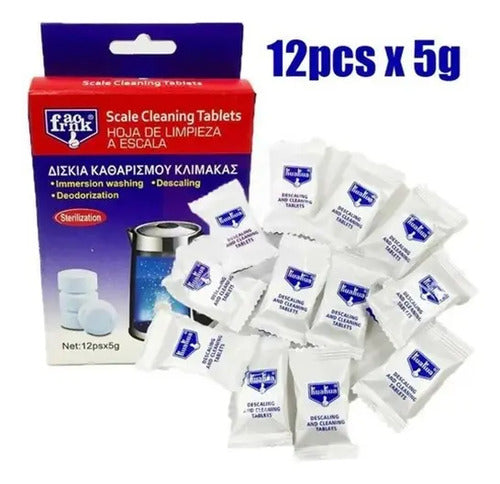 Pack 12  Pastillas Elimina Sarro Bicarbonato De Sodio Citric