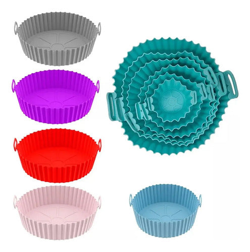 Kit 6 Moldes Silicona Para Freidora Sin Aceite