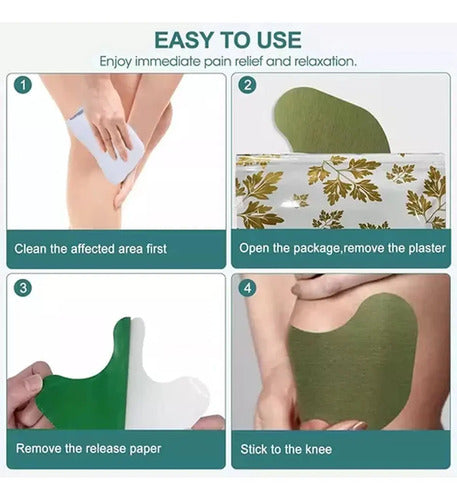 Parches De Ajenjo Para El Dolor Lumbar / Rodillas 10 Unid Marrón