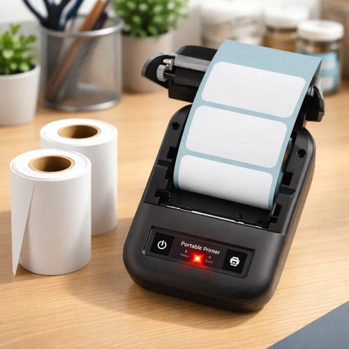 Rollos Térmicos Autoadhesivos Para Impresora Etiquetadora X2 Blanco Rectangular