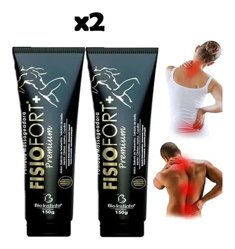 Crema Para Dolores Fisiofort Premium Pomada. X2 Unidades Menta
