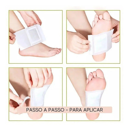 50 Adesivos Detox Para Los Pies Kinoki Eliminador De Toxinas