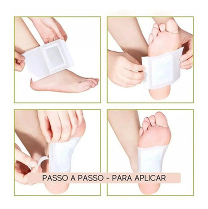 50 Adesivos Detox Para Los Pies Kinoki Eliminador De Toxinas