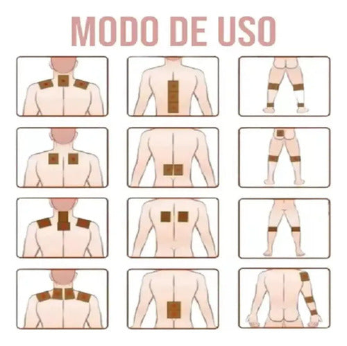 Parches De Ajenjo Para El Dolor Lumbar / Rodillas 10 Unid Marrón
