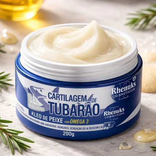 Gel Masajeador De Cartílago De Tiburón Ômega 3 Rhenukus 200g Mentol