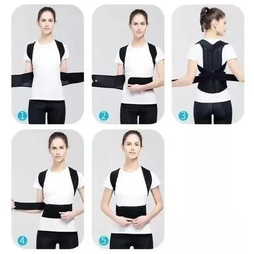 Corrector Postura Faja Lumbar Ortopédica Trabajo Espalda L