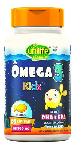 Omega 3 Para Niños, Ricas En Dha Y Epa Capsulas Blandas Sin Sabor