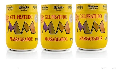 Kit De Gel Masajeador Plateado De 3 Mm, 220 G Cada Uno Sensación