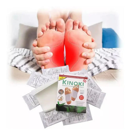 50 Adesivos Detox Para Los Pies Kinoki Eliminador De Toxinas