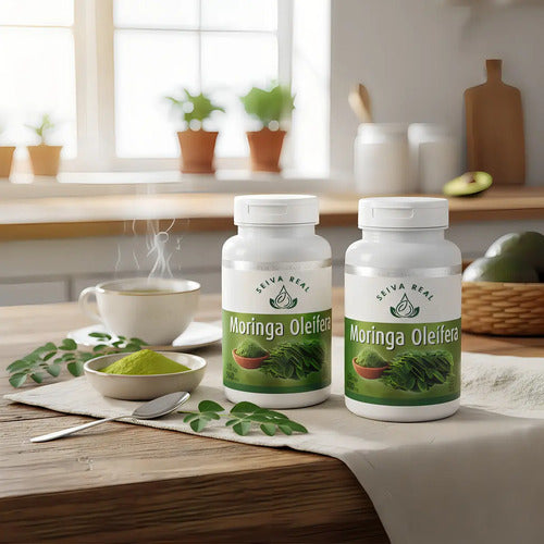 Moringa 120 Cápsulas Sabor Neutro