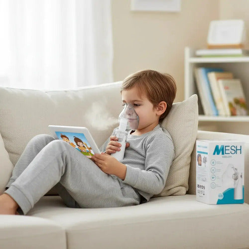 Inhalador Ultrasónico Portátil, Nebulizador Usb O Pilas, Color Blanco