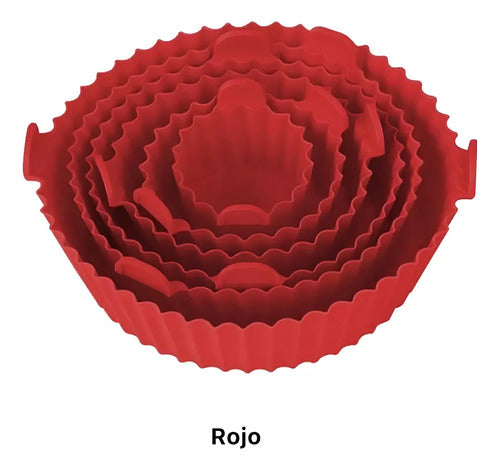 Kit De 6 Formas Silicona Para Air Fryer Reutilizáble
