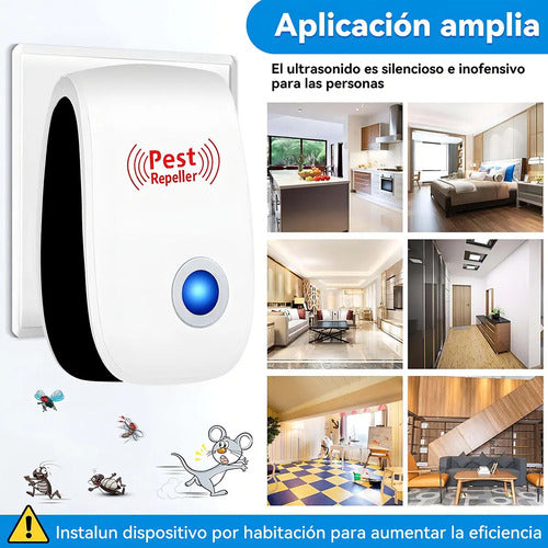 Pack De 6 Repelentes Ultrasónicos Xtwe Para Plagas, Silencioso Y Apto Para Mascotas
