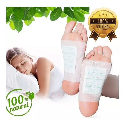 50 Adesivos Detox Para Los Pies Kinoki Eliminador De Toxinas