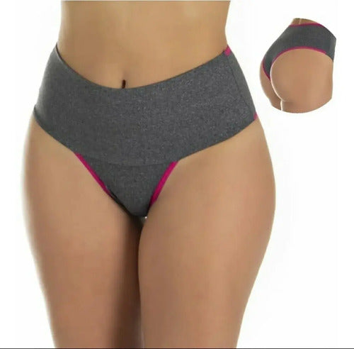 Kit X3 Bombacha Fitness Con Comprensión Alta Para Vientre
