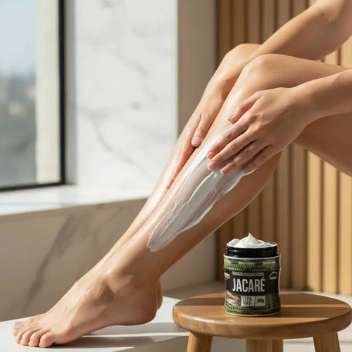 Pomada Gel Para Cuerpo Rhenuks Cosméticos Masajeadora Jacaré En Pote De 200ml/200g