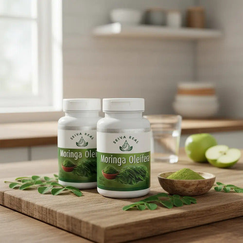 Moringa Oleifera Seiva Real 60 Cápsulas 500mg Natural Neutro