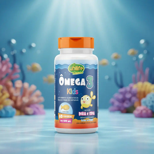 Omega 3 Para Niños, Ricas En Dha Y Epa Capsulas Blandas Sin Sabor