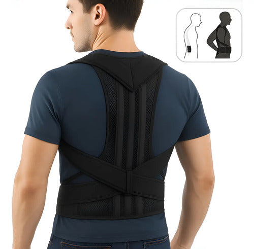 Corrector Postura Faja Lumbar Ortopédica Trabajo Espalda L