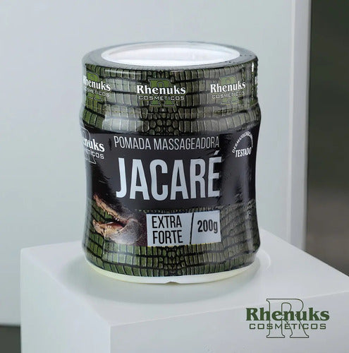 Pomada Gel Para Cuerpo Rhenuks Cosméticos Masajeadora Jacaré En Pote De 200ml/200g