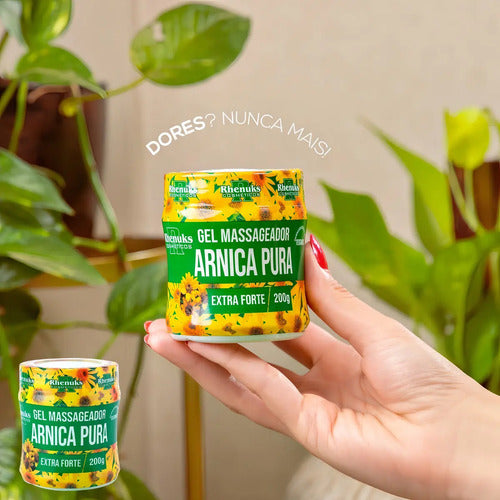 Gel Masajeador Arnica Pura Extra Fuerte Piernas Columna Pecho Tipo De Envase Pote